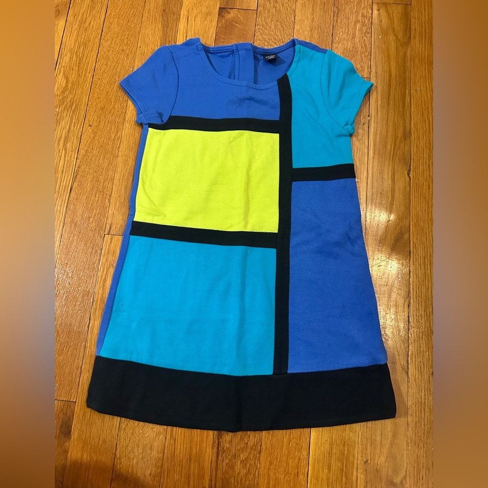 Gap kids color block shift dress 3T